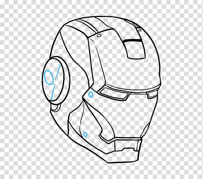 The Iron Man YouTube Drawing Sketch, Iron Man face transparent background PNG clipart