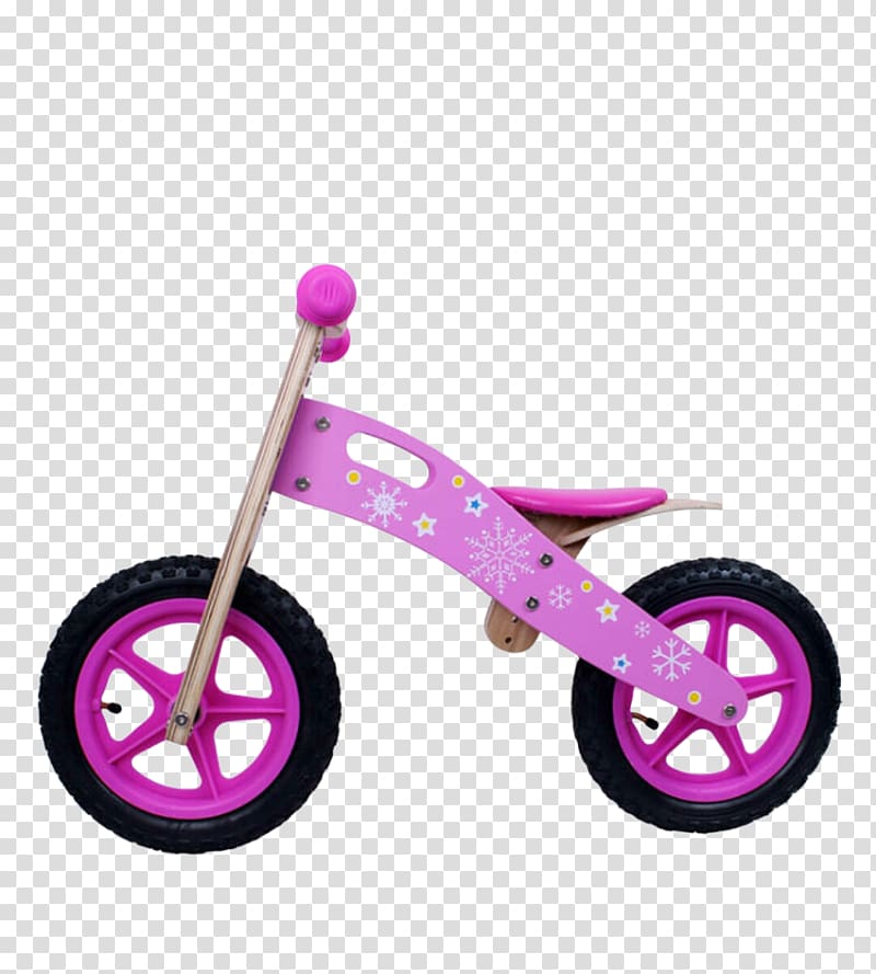 Balance bicycle Bicycle wheel Bicycle pedal Mountain bike, Purple snow walker transparent background PNG clipart