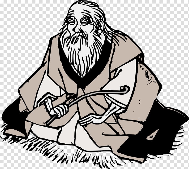 Wise old man , Japanese Guy transparent background PNG clipart