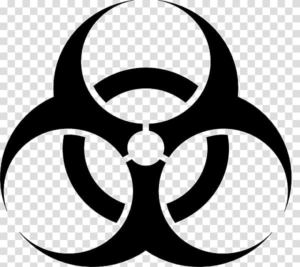 Biological hazard Symbol Sign Inferno , stencil transparent background PNG clipart