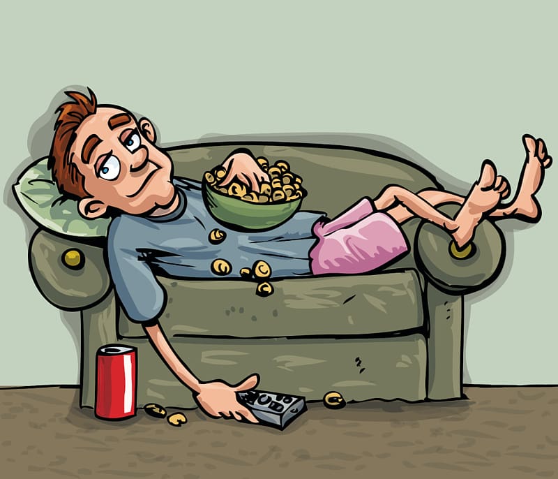 Cartoon Relaxation , Old Couch transparent background PNG clipart