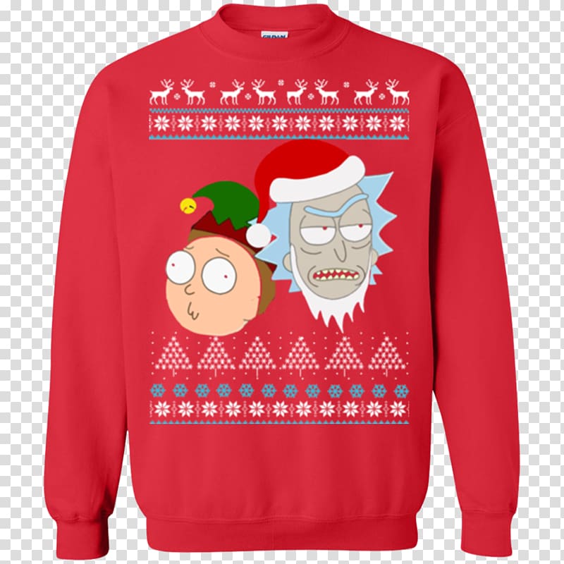 Hoodie T-shirt Christmas jumper Sweater, T-shirt transparent background PNG clipart