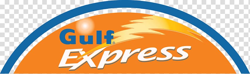 Gulf Express Logo Gulf Oil Filling station, transparent background PNG clipart