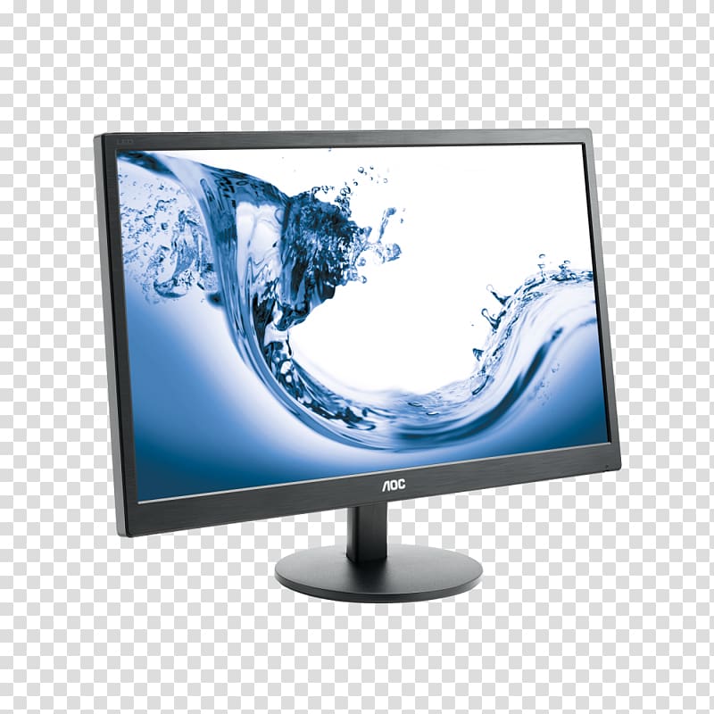 Computer Monitors AOC International 1080p Digital Visual Interface HDMI, computer monitor transparent background PNG clipart