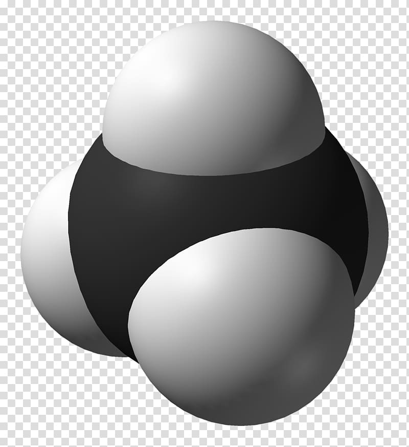 Methane Molecule Hydrocarbon Atomic orbital Natural gas, microwave transparent background PNG clipart
