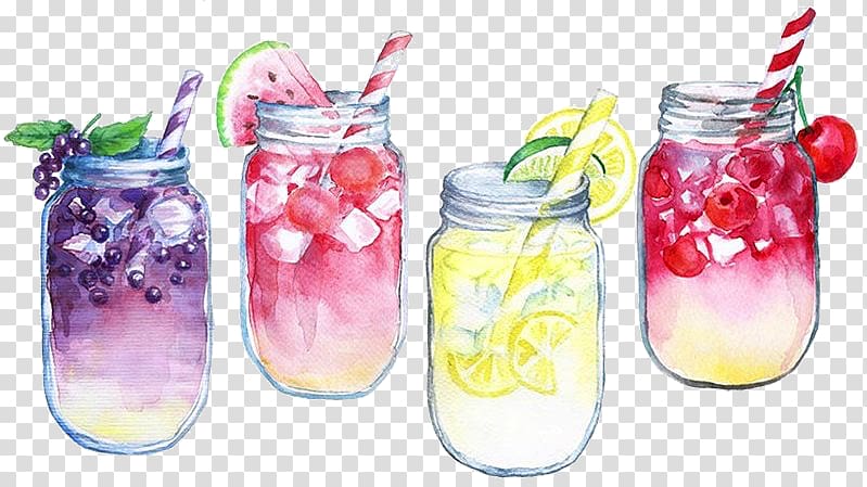 fruit cocktails illustration, Lemonade Drink Italian soda , lemonade transparent background PNG clipart