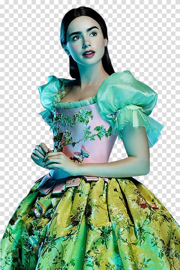 Lily Collins Mirror Mirror Snow White Queen Costume Designer, snow white transparent background PNG clipart