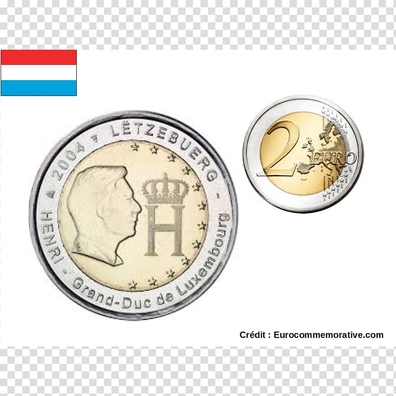 2 euro commemorative coins Luxembourg 2 euro coin, Coin transparent background PNG clipart