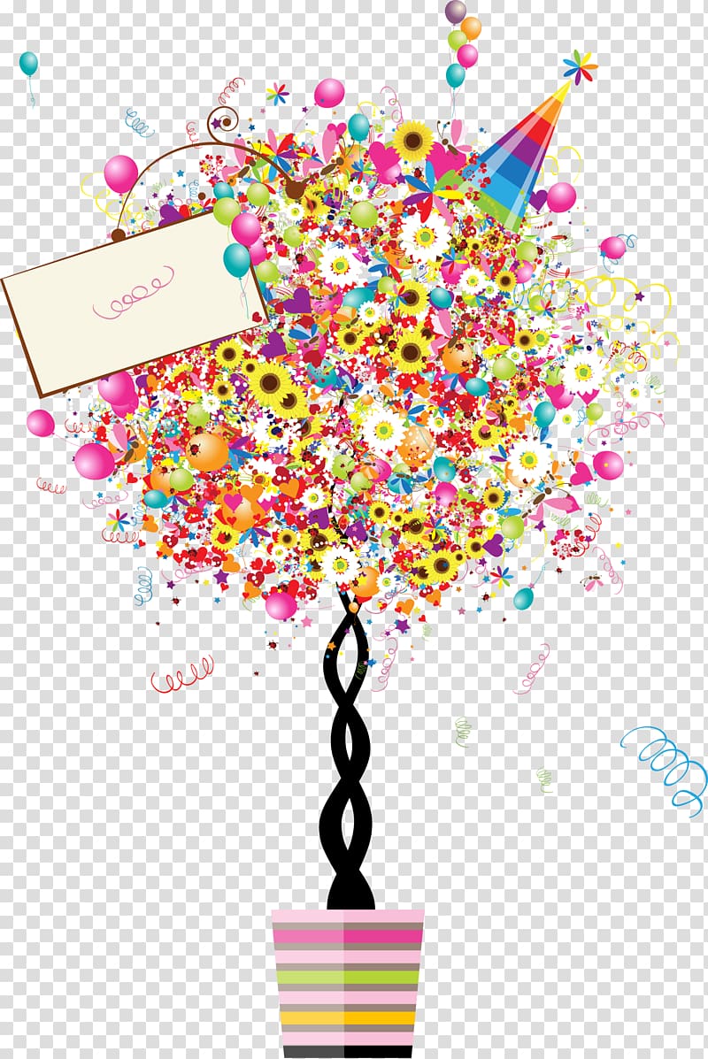 Balloon Birthday Party, childlike 12 0 1 transparent background PNG clipart