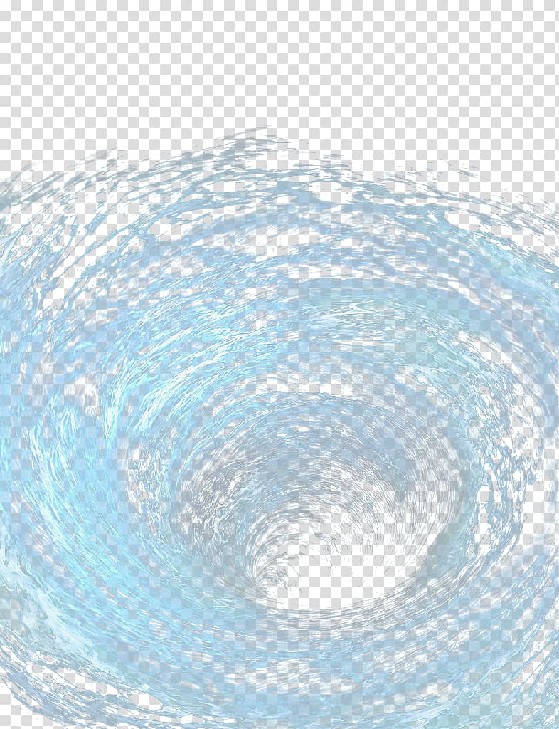 spiral wave illustration, Blue water whirlpool transparent background PNG clipart