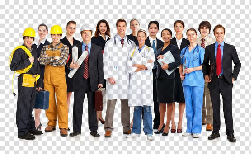 group of people illustration, Laborer Workers\' compensation Employee benefits Job Wage, industrail workers and engineers transparent background PNG clipart