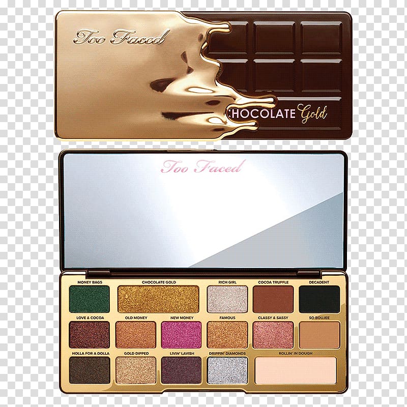 Too Faced Chocolate Gold Eye Shadow Palette Too Faced Chocolate Bar Too Faced Natural Eye Shadow Palette Cosmetics, others transparent background PNG clipart