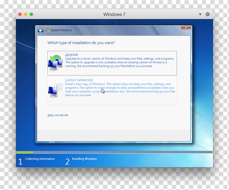 Windows 7 Installation Windows Vista Windows 10, Computer transparent background PNG clipart
