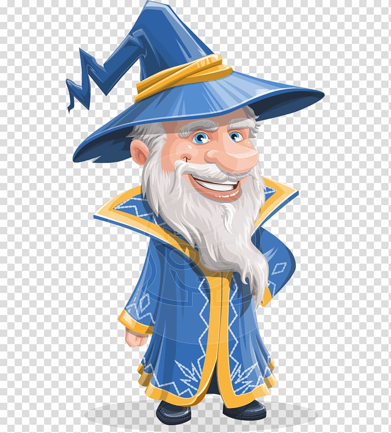 Animated cartoon Magician Animation Character, Wizard transparent