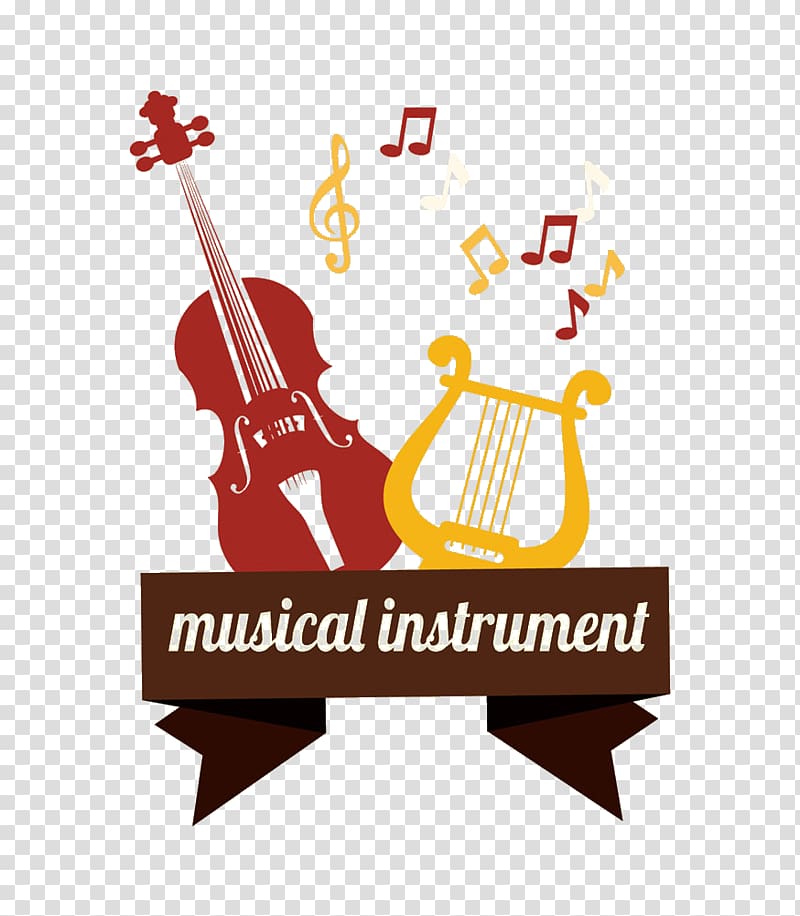 Musical instrument Illustration, Crescent violin and piano transparent background PNG clipart