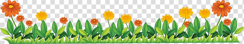 green flowers border transparent background PNG clipart