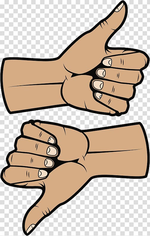 Thumb Hand , ups and downs transparent background PNG clipart
