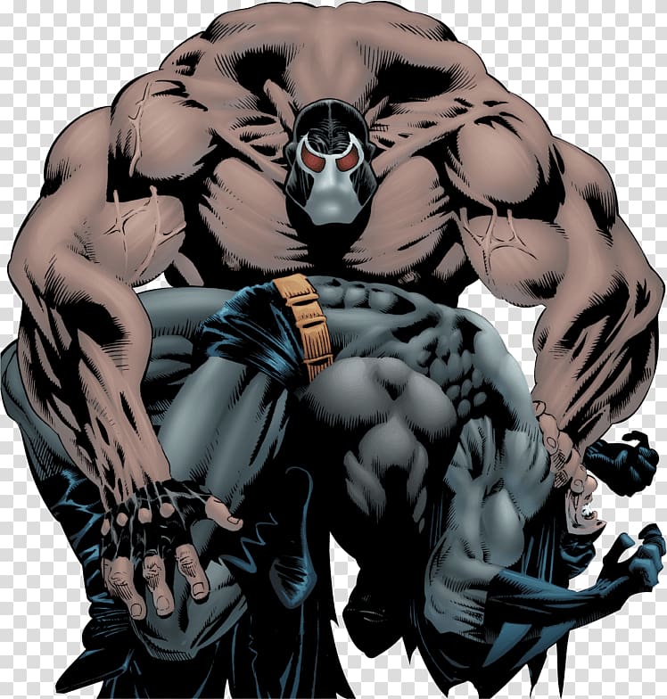 Batman and his enemy illustration, Batman Bane transparent background PNG clipart