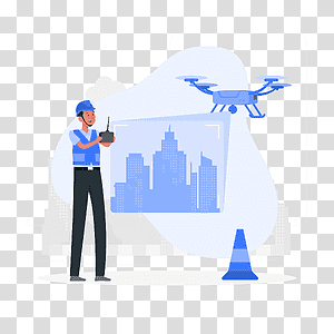 illustration, Drone surveillance, technology, work, security, people, fly, devices transparent background PNG clipart thumbnail
