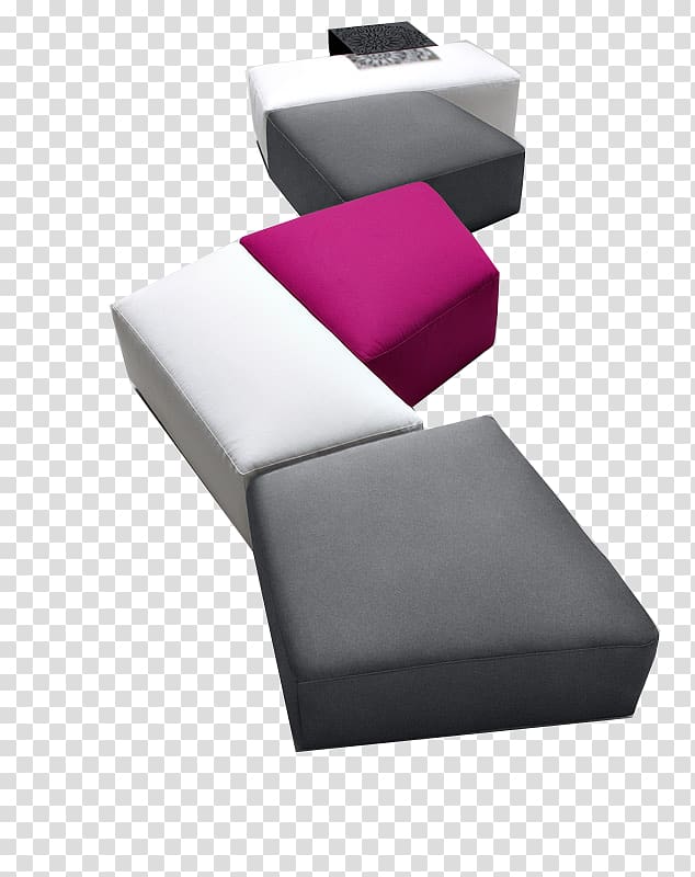 Ottoman Tuffet Stool Couch, Irregular block diagram lounge sofa decoration transparent background PNG clipart