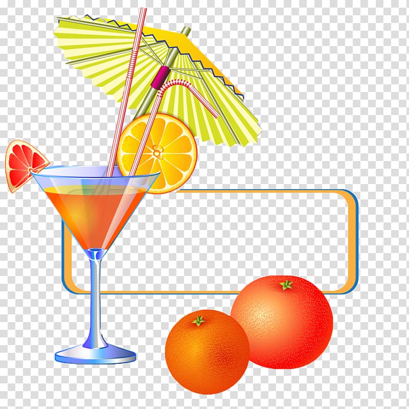 Orange juice Soft drink Cocktail, Floating orange cocktail transparent background PNG clipart