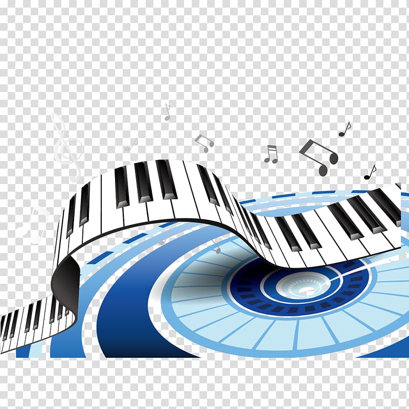 white and black piano and musical note , Piano Musical keyboard, Creative Piano Music transparent background PNG clipart