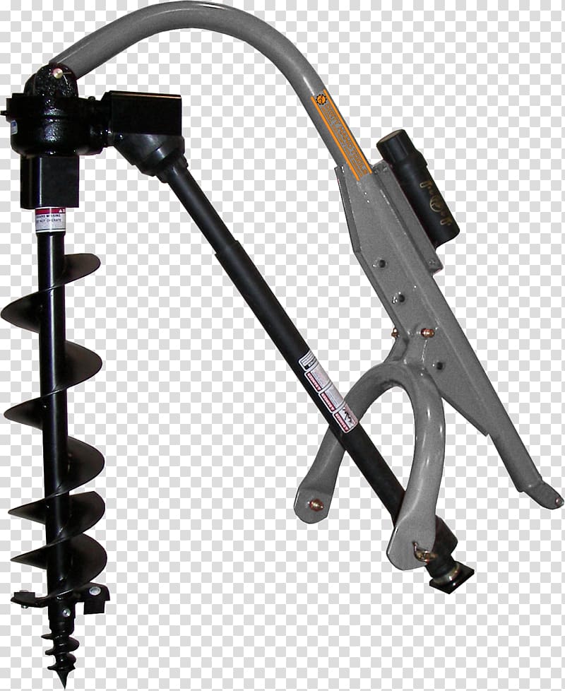 Post hole digger Hand tool Augers Three-point hitch, tractor transparent background PNG clipart