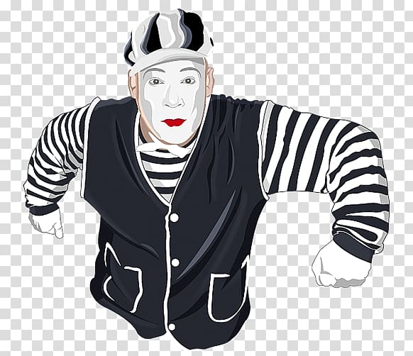 Mime artist Clown Scape, Mimo transparent background PNG clipart
