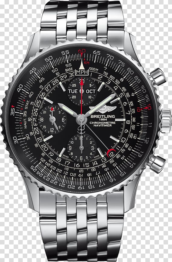 Breitling SA Watch Breitling Navitimer Chronograph Breitling 1884, chronometre transparent background PNG clipart