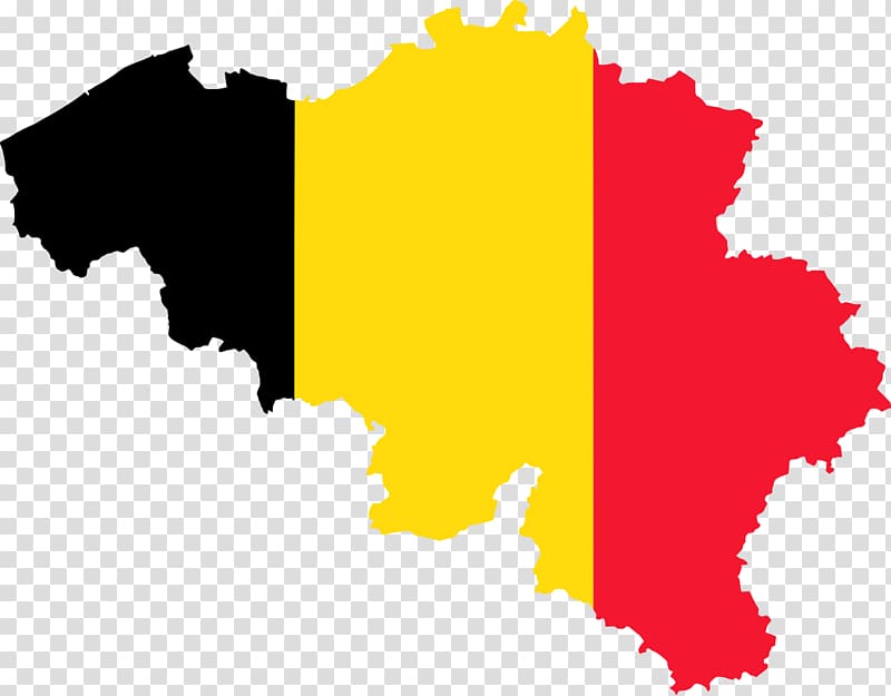 Flag of Belgium Map, creative text transparent background PNG clipart