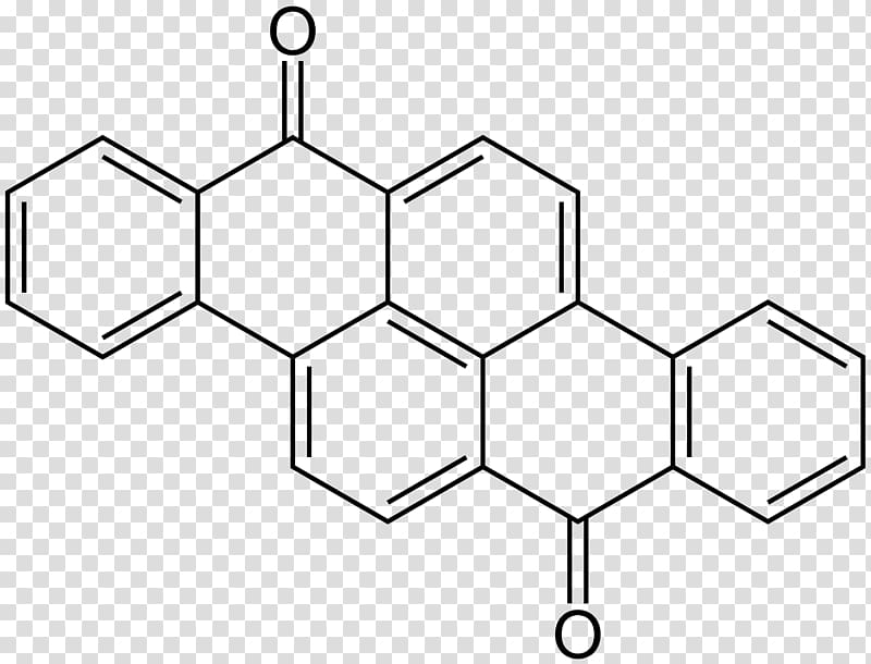 Paper Vat dye 7,14-Dibenzpyrenequinone Benzanthrone, chemical structure transparent background PNG clipart