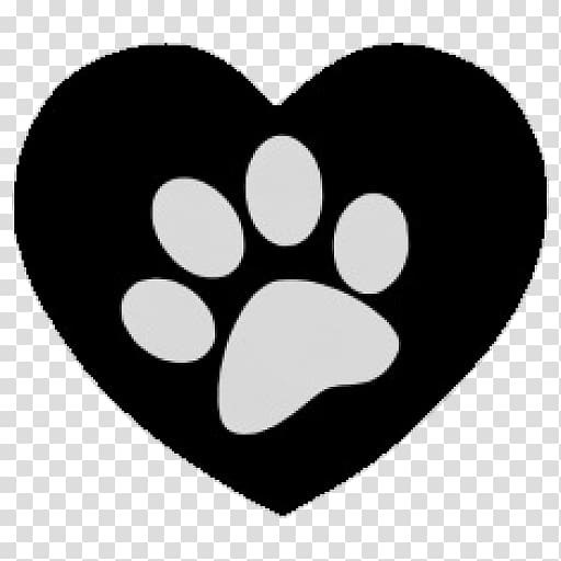Paw Cat Printing Heart, Cat transparent background PNG clipart