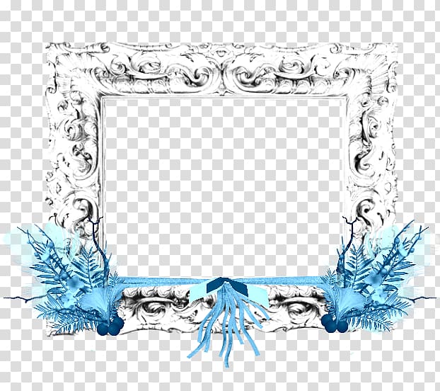 Cobalt blue Turquoise Frames Body Jewellery, winter transparent background PNG clipart