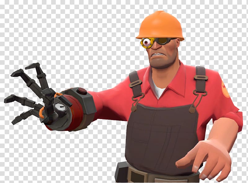 Team Fortress 2 Thumbnail Construction Foreman Construction worker, Googly Eyes transparent background PNG clipart