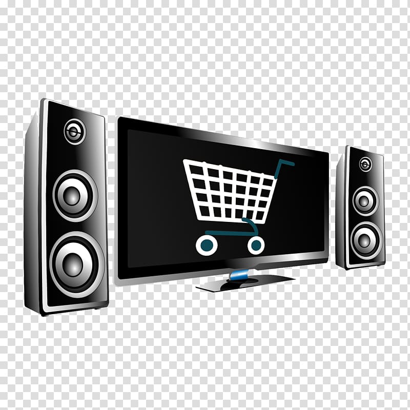 LED-backlit LCD Television Computer monitor Flat panel display, TV shopping transparent background PNG clipart