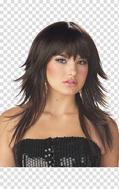 Wig Hairstyle Beauty Parlour Brown hair, flirty illustration transparent background PNG clipart