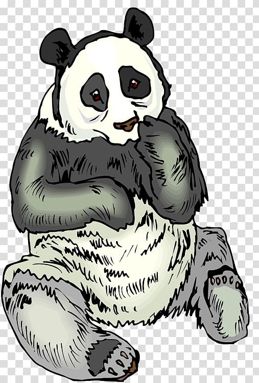 The Giant Panda Bear Cat Qin Mountains, orangutan transparent background PNG clipart