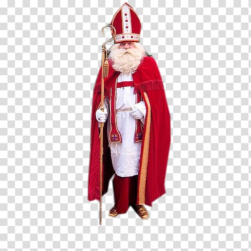 Santa Claus Saint Nicholas Day Gift Evening gown December 6, Saint Nicholas transparent background PNG clipart