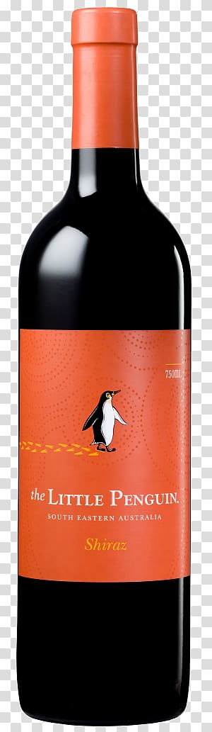 Shiraz Cabernet Sauvignon Penfolds South Australian wine, little penguin transparent background PNG clipart