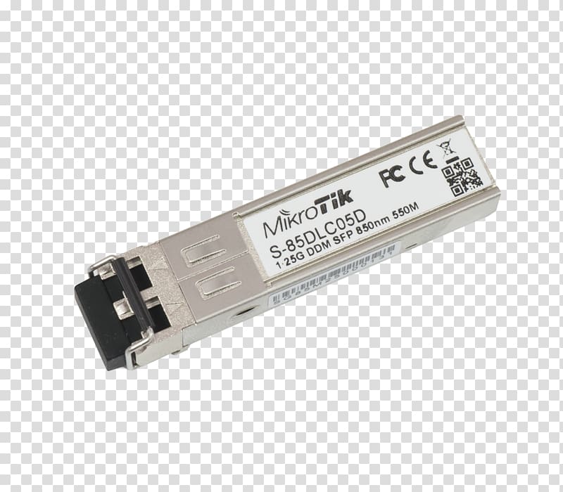 Small form-factor pluggable transceiver Gigabit interface converter Gigabit Ethernet Multi-mode optical fiber, Small Form-factor Pluggable Transceiver transparent background PNG clipart