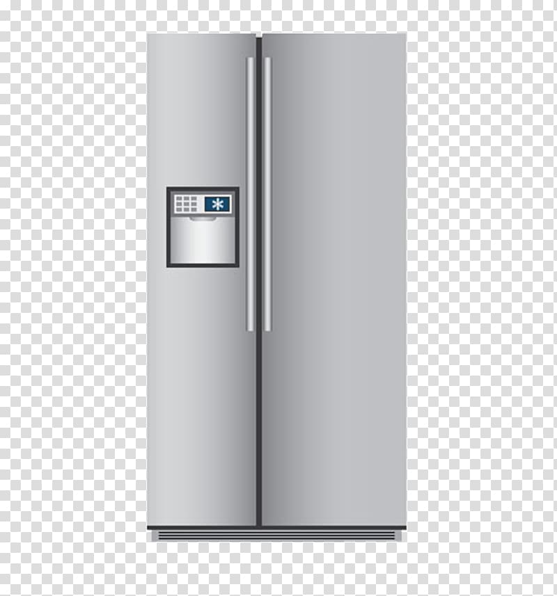 Refrigerator Cat , White double-door refrigerator transparent background PNG clipart