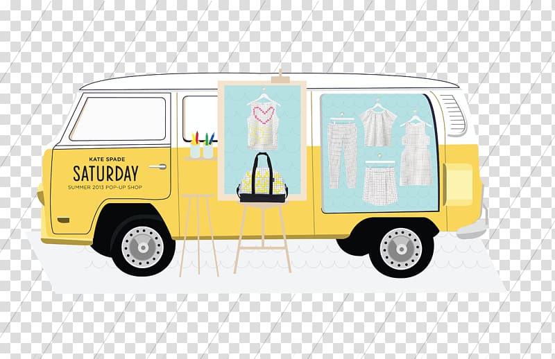 Kate Spade Saturday Car Kate Spade New York Compact van Retail, pop up shop transparent background PNG clipart