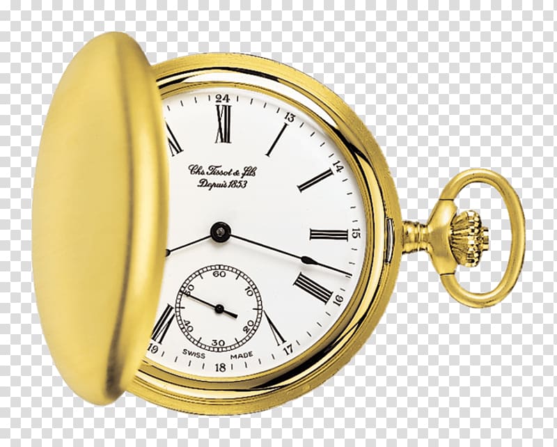 Pocket watch Tissot Clock, seiko pocket watch transparent background PNG clipart