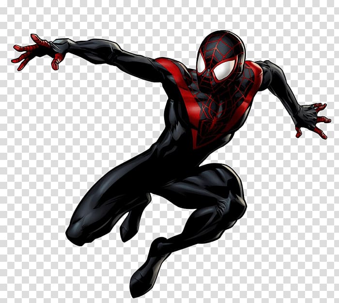 Miles Morales Spider-Man Superman Red Hood Spider-Woman (Gwen Stacy), spider-man transparent background PNG clipart