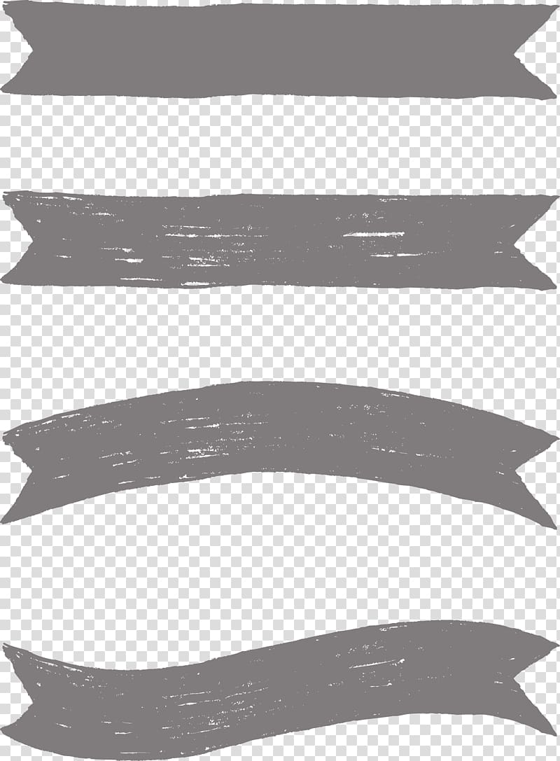 Black and white Designer, ribbon transparent background PNG clipart