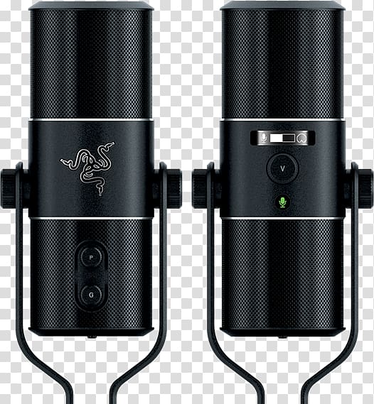 Microphone Razer Seiren Pro Recording studio XLR connector, audio studio microphone transparent background PNG clipart