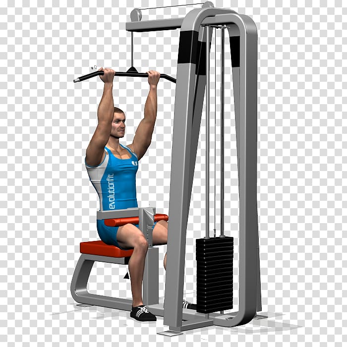 Shoulder Pulldown exercise Latissimus dorsi muscle, stange transparent background PNG clipart