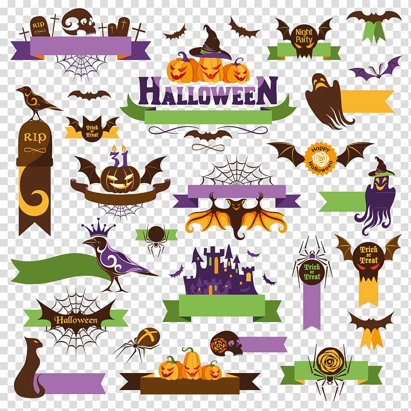 Halloween Euclidean , Halloween elements transparent background PNG clipart