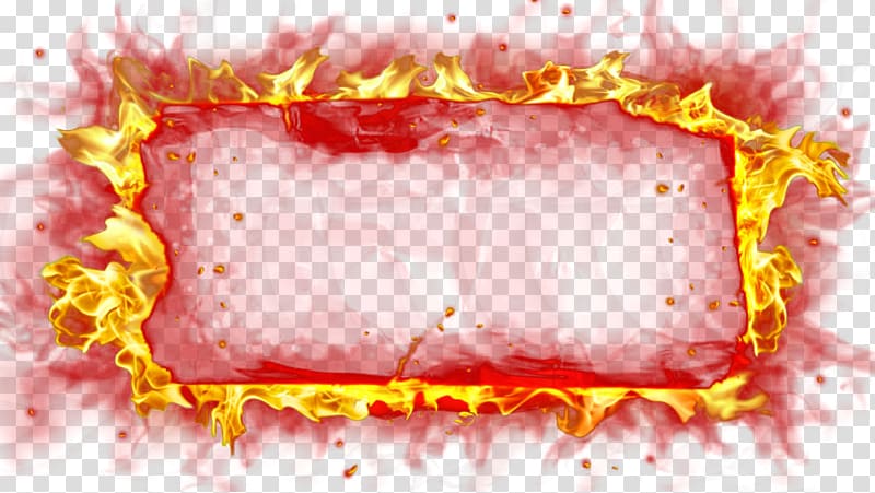 flame effects borders transparent background PNG clipart