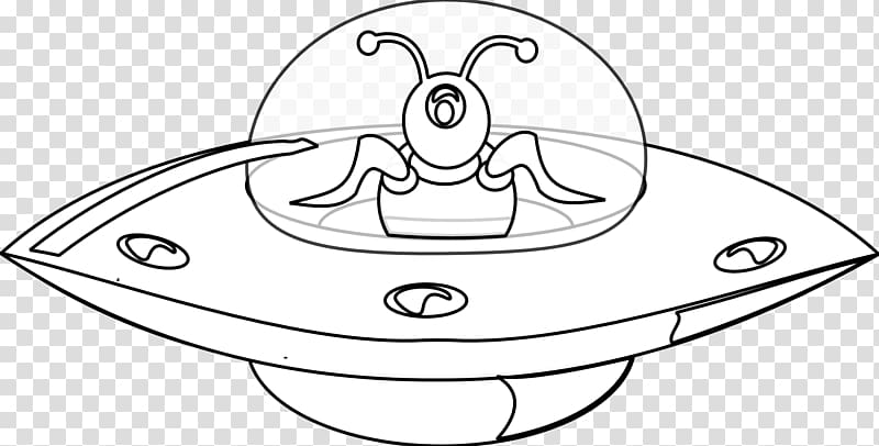Line art Unidentified flying object Drawing Cartoon , UFO transparent background PNG clipart
